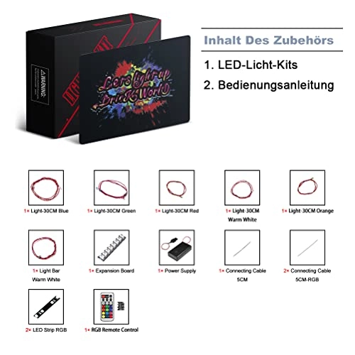 LED Light Set - Acrylonitrile Butadiene Styrene (ABS) Marvel for LEGO Infinity Glove 76223