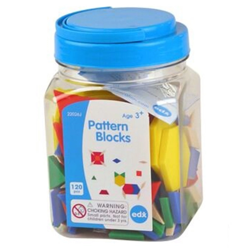 Pattern Blocks - 3-6 years 120 pieces