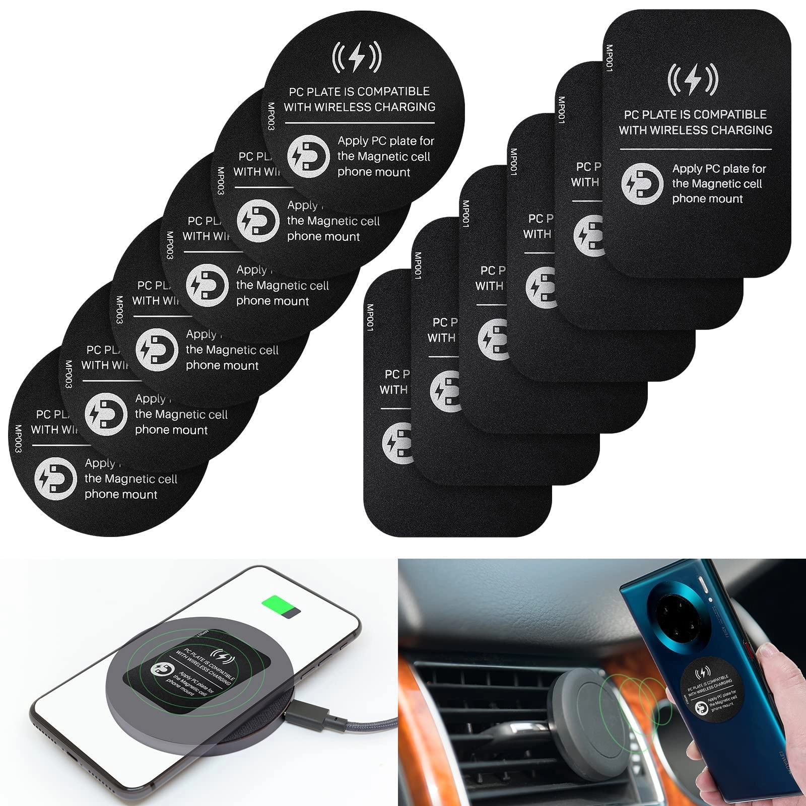 Makingtec Metal Plate for Phone Magnet Wireless Charging