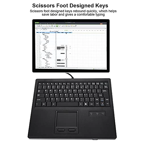 Wired Keyboard with Touchpad - Wired