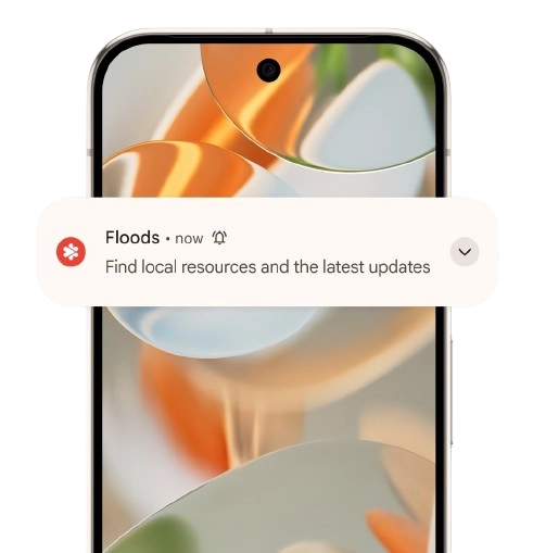 Sends crisis alerts, like for a nearby fire or flood.
