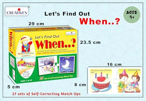 Let's Find Out When Puzzle - 4 - 6 years 40 pieces