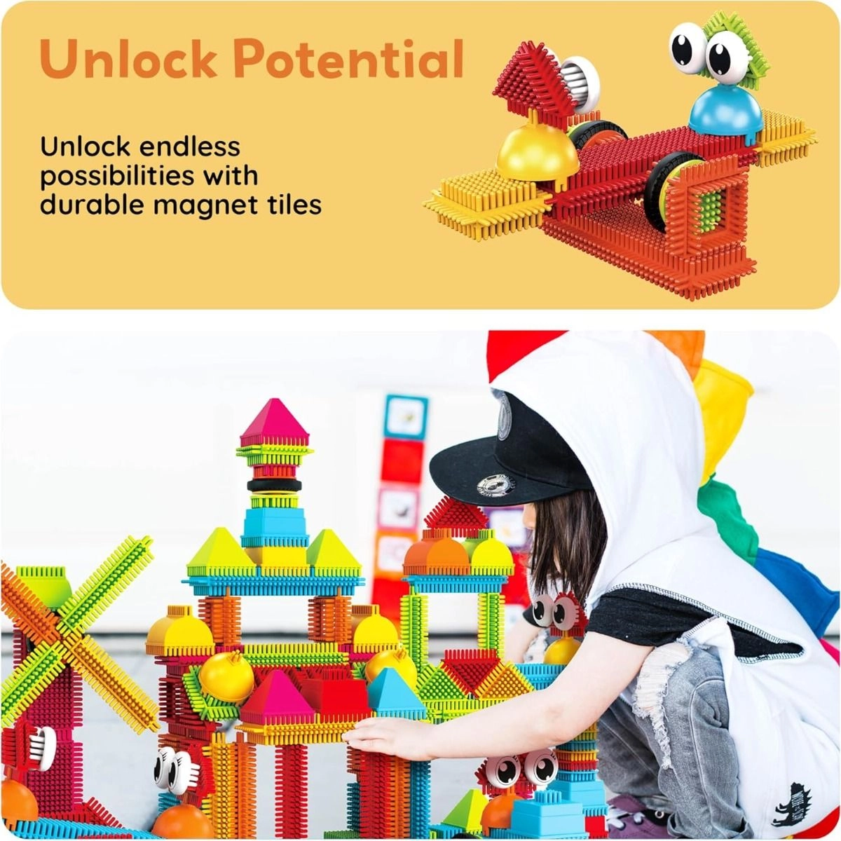 Magnetic Blocks Hedghog - 240 pcs