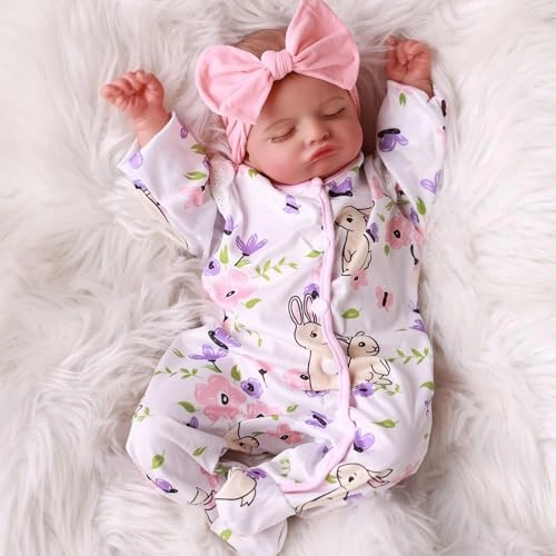 Reborn Baby Doll - 20 Inch Vinyl Newborn Girl Ages 3+ Gift Box