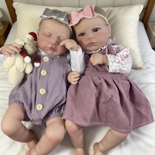 Loulou Reborn Baby Doll - 20 inch Silicone Vinyl Girl Ages 3+