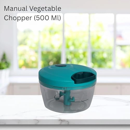 Vegetable Manual Chopper - 500ml 3 Blades