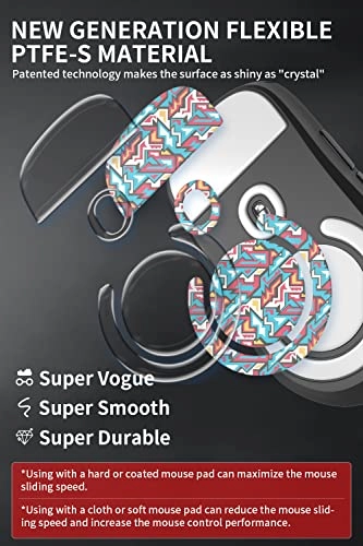 5.0 Colorful Mouse Feet Skates - Ultra Transparent PTFE for G Pro X Superlight Wireless