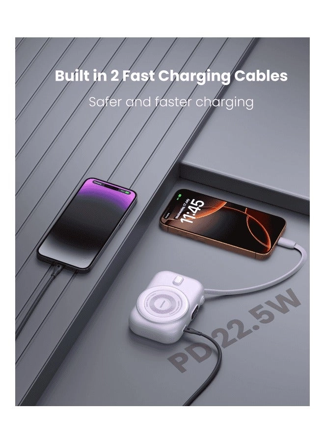 Snap-On Wireless Charging Power Bank - 8000 Watt-hour 15 W Wireless 1