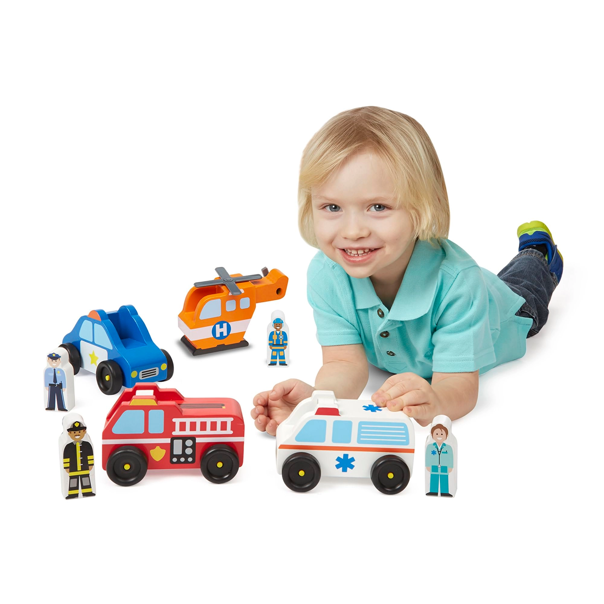 Emergency Vehicle Set - 8 pcs