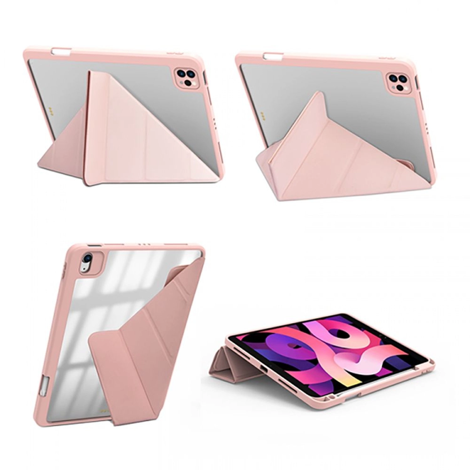 Tri-fold Folio Case with Pencil Holder for iPad Pro 12.9-inch