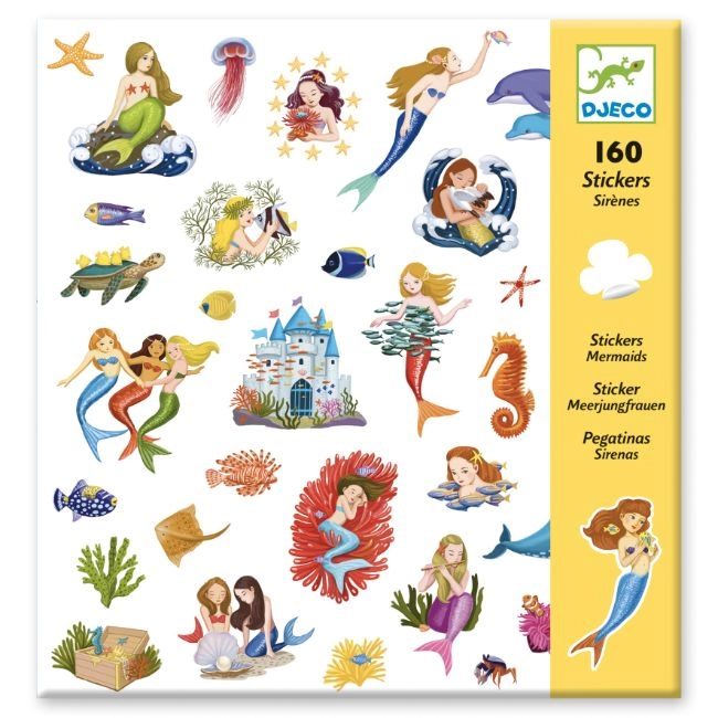 DJECO Mermaid Sticker Book 160 pcs