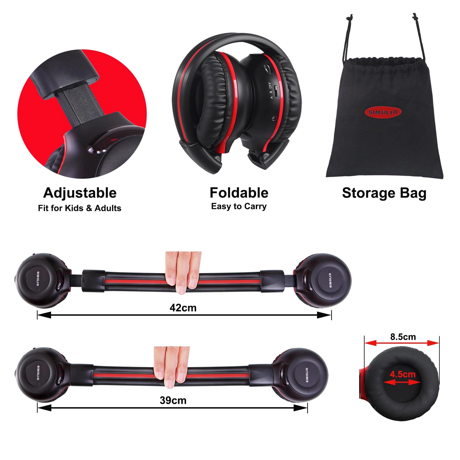 SM-561 Wireless Headphone 2 Pack