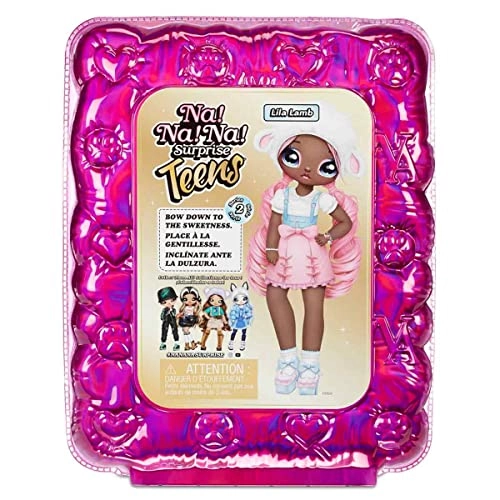 Lila Lamb Teens Fashion Doll - 11" Soft Fabric Pink Hair