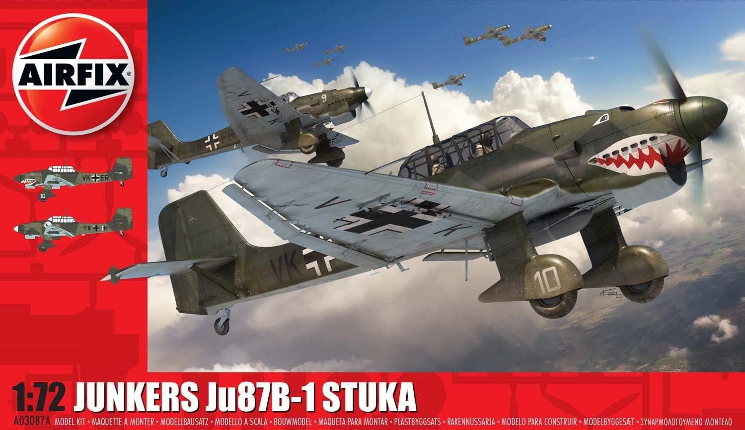 Hornby Hobbies Junkers Ju87 B-1 Stuka Model Kit (A03087A) - 1:72