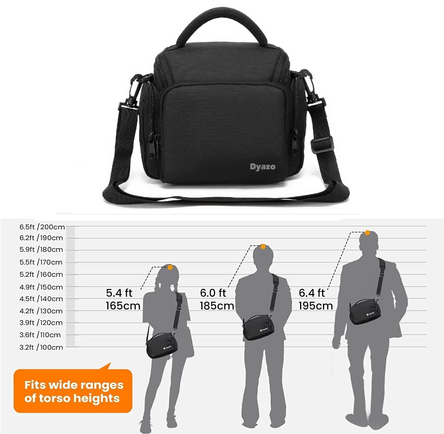 Camera Bag - 26 x 15 x 20 Centimeters Cameras (SLR/DSLR)