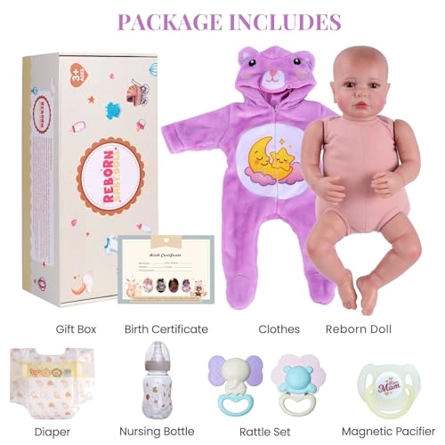 Reborn Baby Doll - Vinyl Ages 3+