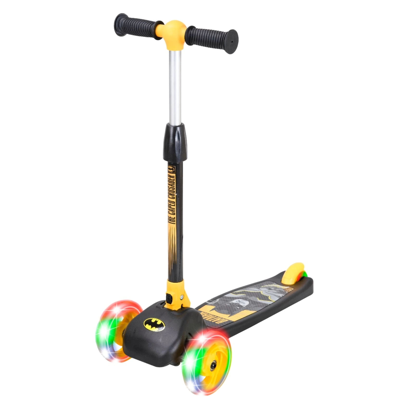 COLOR LAND CHILDRENS TOYS CENTER LLC Batman Printed 3-Wheel Kick Scooter – Foldable