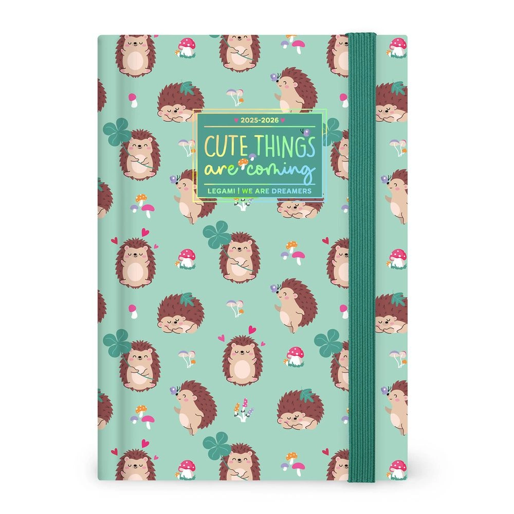 Legami 16 - Month Diary - 2025/2026 Medium Hedgehog