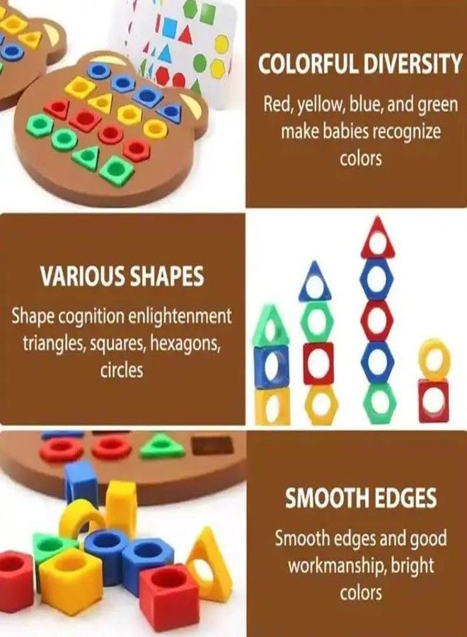 Geometric Shape and Color Matching Puzzle Board Game