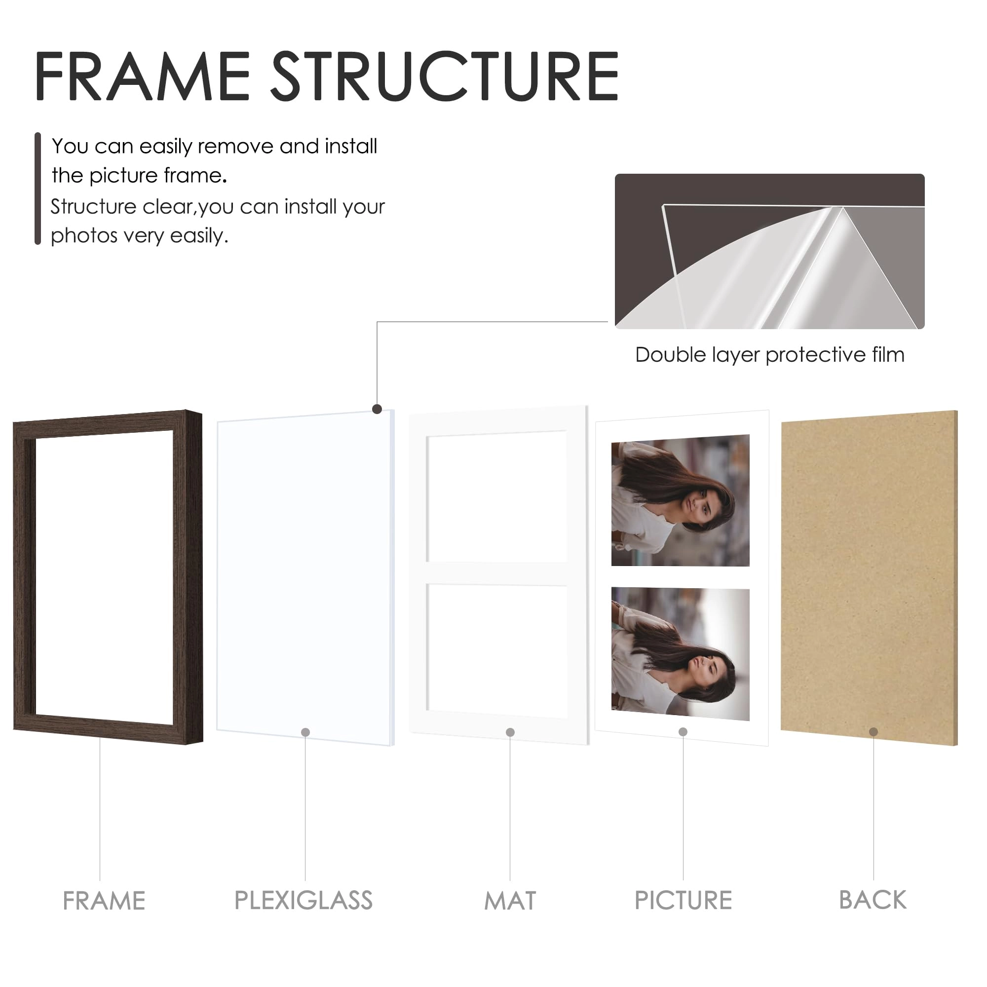 12x19 Double Picture Frame