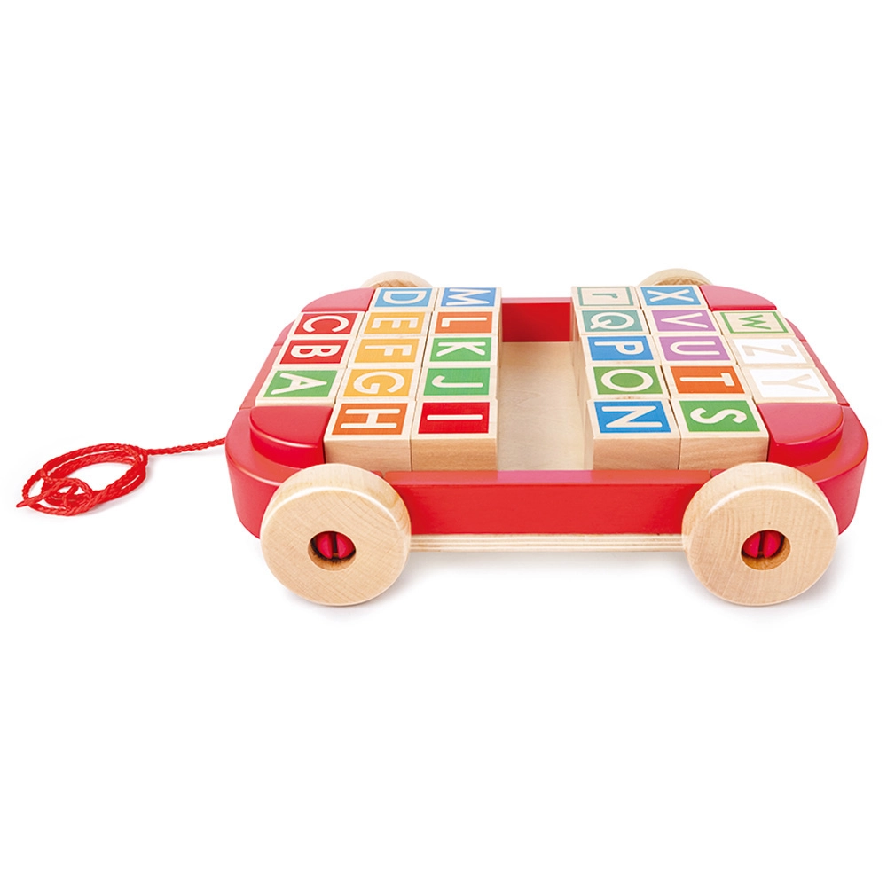 Pull-along Cart With Stacking Blocks - Suitable for 24 month and above
