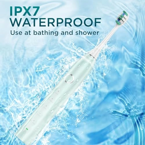 Electric Toothbrush - 8 Count Cherry Pink 120 Days Battery Life