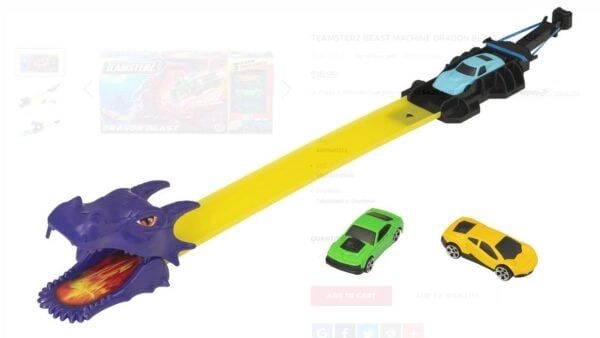 Dragon Blast Track Set + Die-cast Car 3pcs