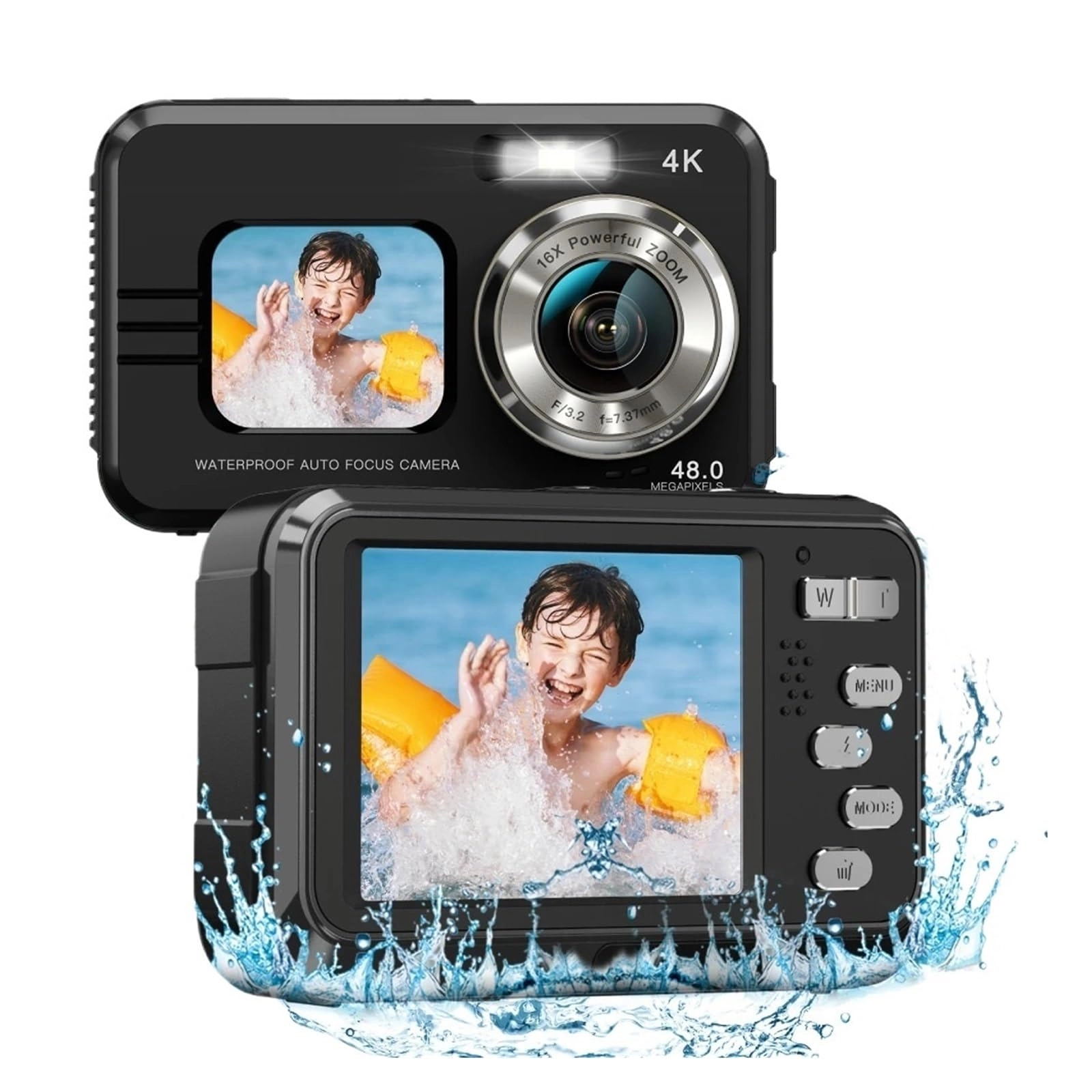 SHAKLZOP Underwater Camera - 4K 30FPS