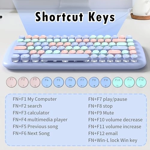 Cute Colorful Wired Mechanical Keyboard - Wired