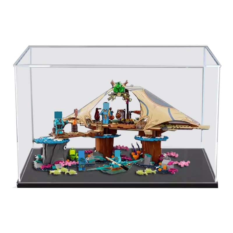 HCAEIOFJ Clear Acrylic Display Case for LEGO LegoAvatar 75578 - The Way of Water Metkayina Reef