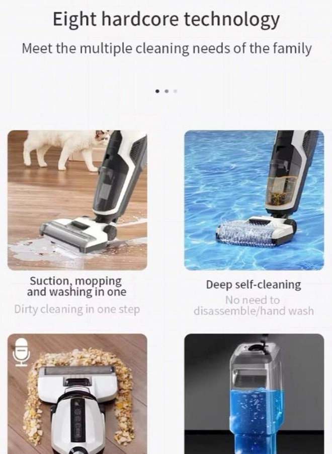 Cordless Wet Dry Vacuum Cleaner - 3-in-1 Multi-Surface Self-Cleaning