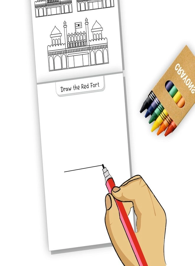 Children's Activity Book - Crayons India Theme
