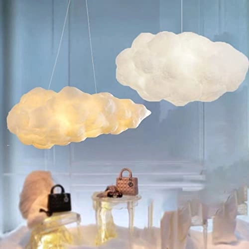 3D Cloud Pendant Light - 3 Lightings E27 White