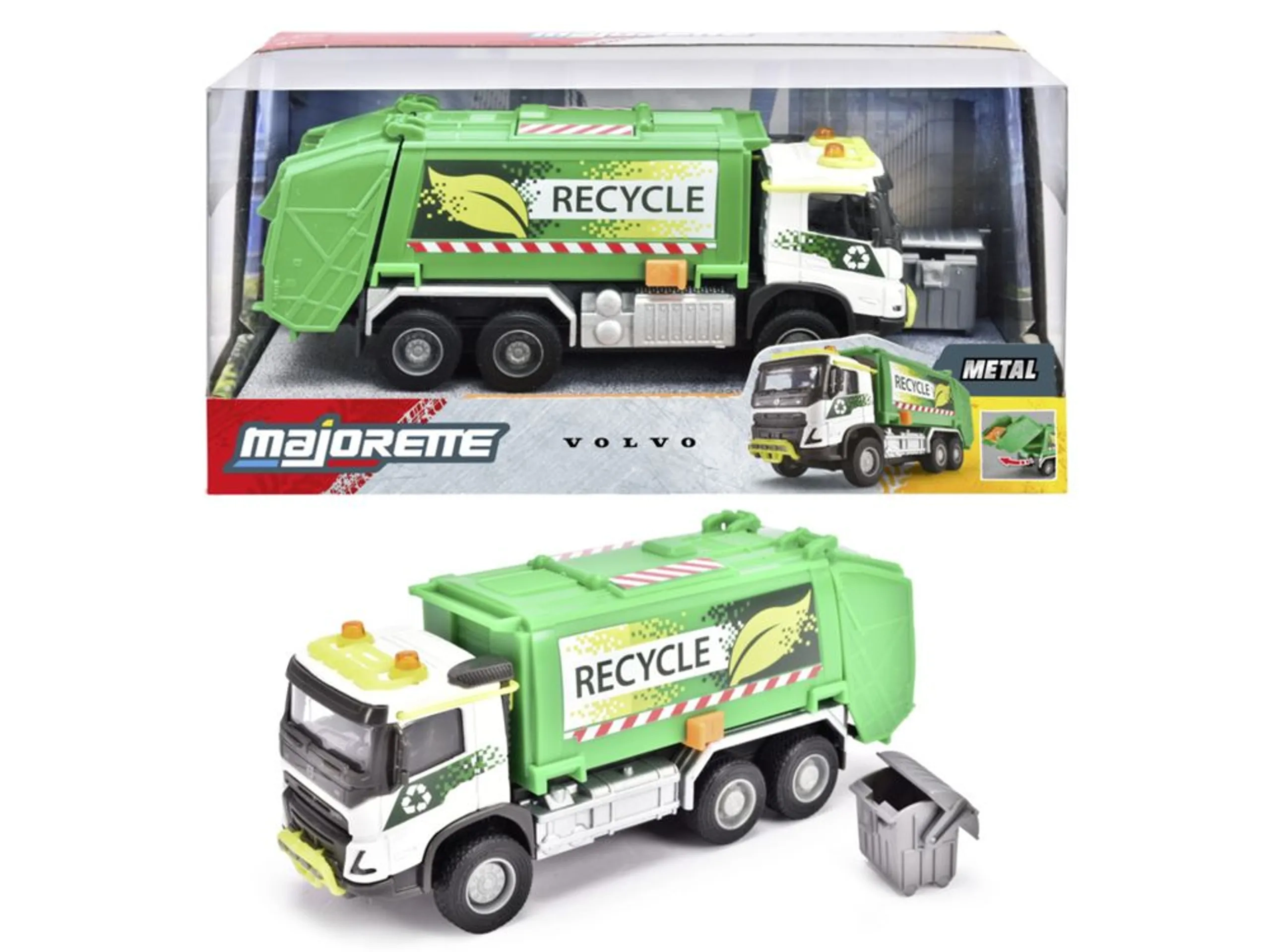Majorette Volvo FMX Garbage Truck - 19 cm