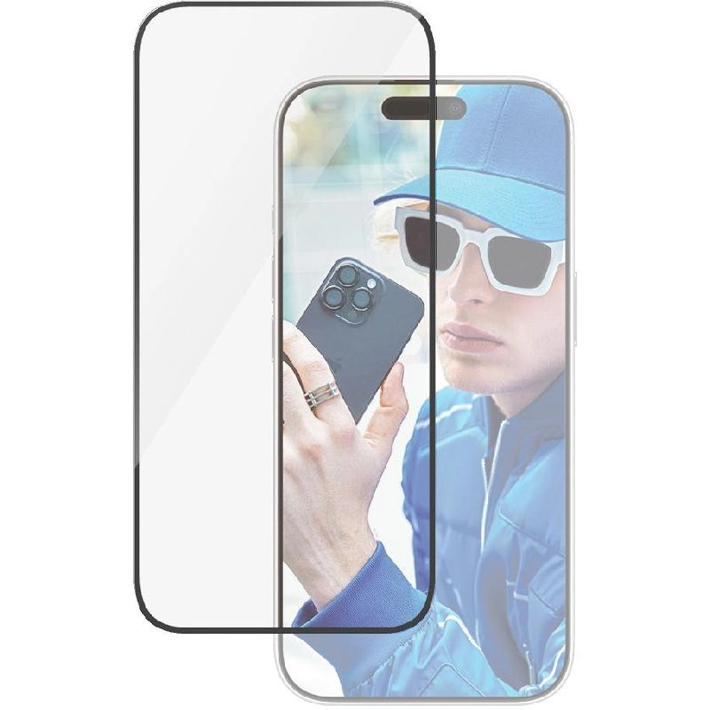 Ultra Wide Fit Clear Tempered Glass Screen Protector for iPhone 16 Plus