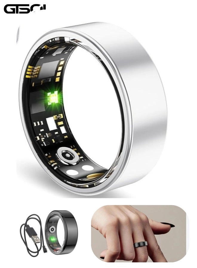 GTSOL Smart Titanium Health Ring - Waterproof IP68 Heart Rate SpO₂