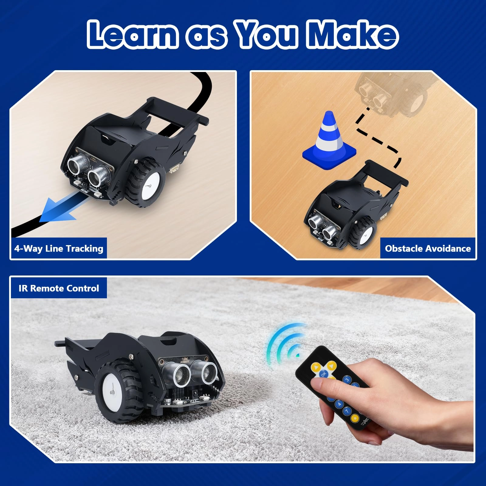 SharkBot Smart Car Kit - Coding