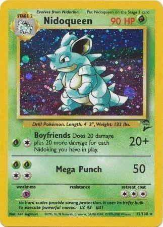 Pokemon USA, Inc. Nidoqueen 12 - Base Set 2