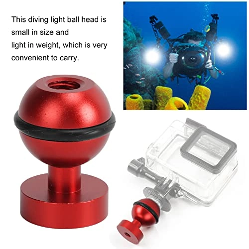 Diving Light Ball Head - Aluminium Alloy Red