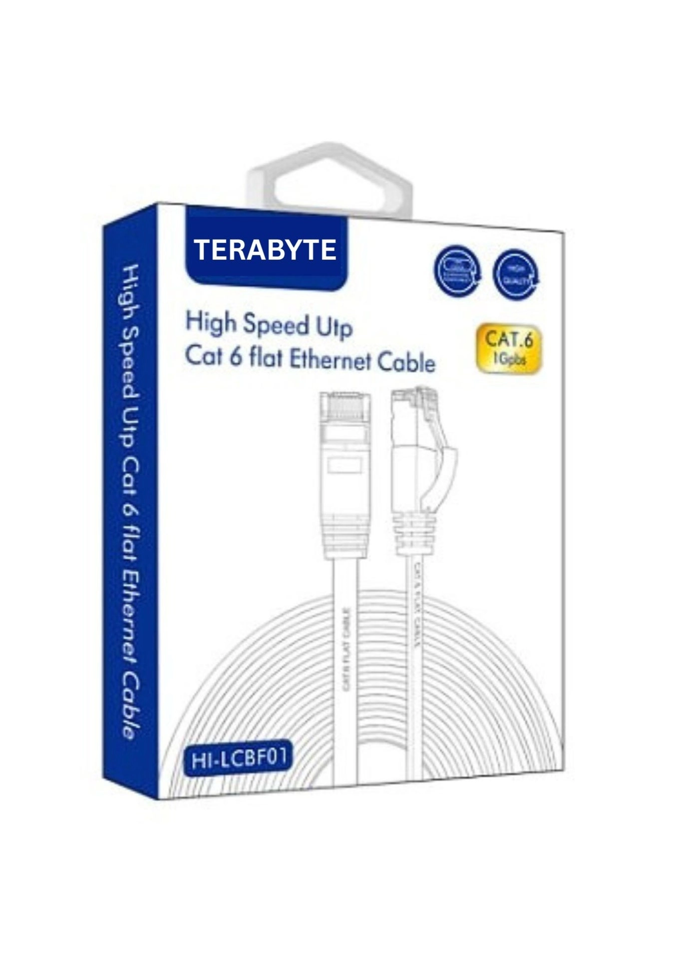 High Speed Utp Cat 6 flat Ethernet Cable - 1M-2M