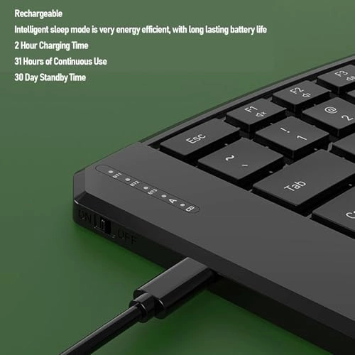 Ergonomic Foldable Keyboard - Wireless
