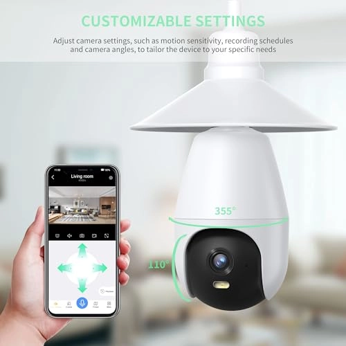 Weatherproof Light Bulb Camera 2K