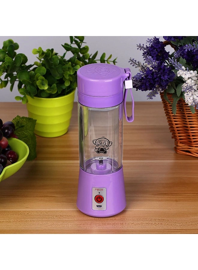 USB Electric  Smoothie Maker Juice Cup 380 ml 200 W ZK1623404 Purple/Clear