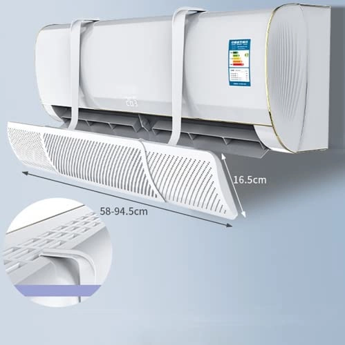Universal Hollow Anti Direct Blowing Air Condition Wind Deflector - White 580 g