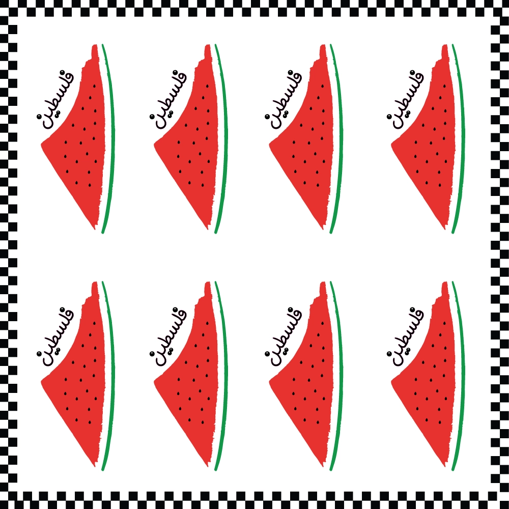 Twinkle Hands Palestinian Map Watermelon Stickers