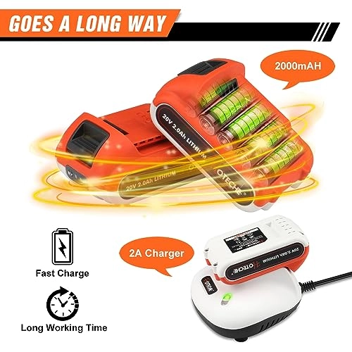 Cordless Drill + Cordless Impact Driver - 2 x 2.0Ah 20V