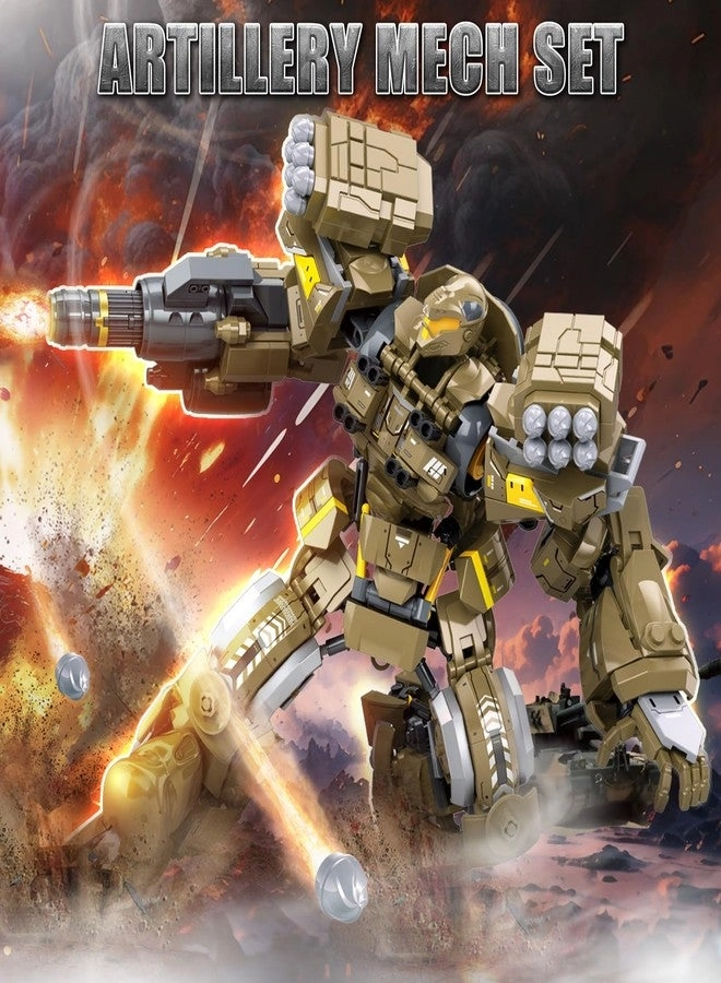 Artillery Mech - City Warrior Justice Hero Soldier 581 pcs