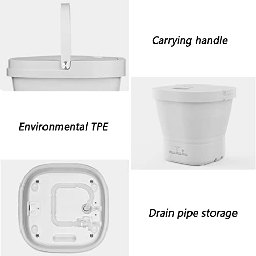 Folding Clothes Washing Machine - Portable Ultrasonic Cleaning