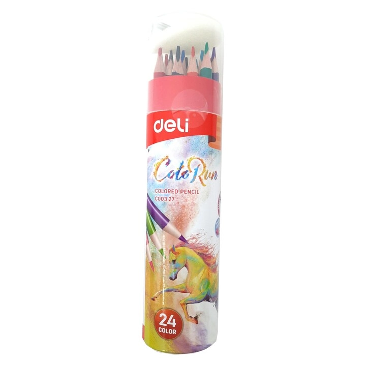 Deli ColoRun Coloured Pencil - 24 PCS