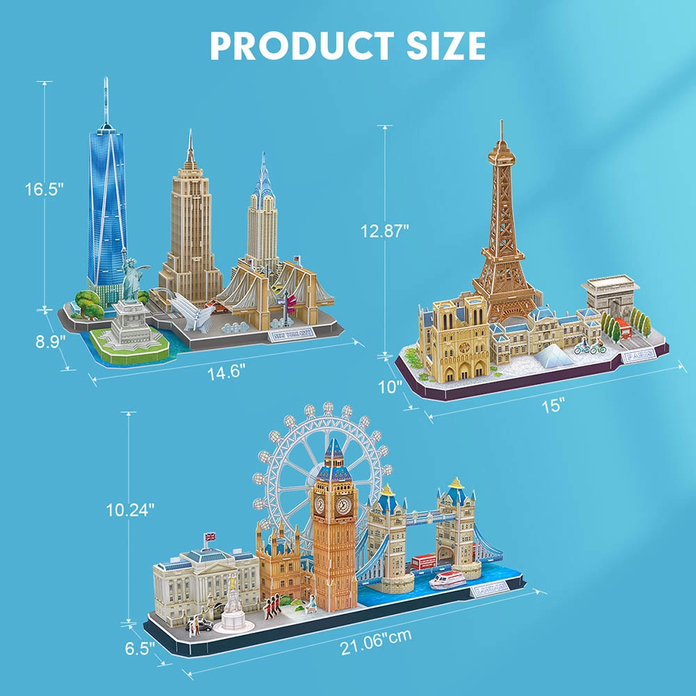City Line London 3D Puzzle (AL-MC253H) - 107 pcs